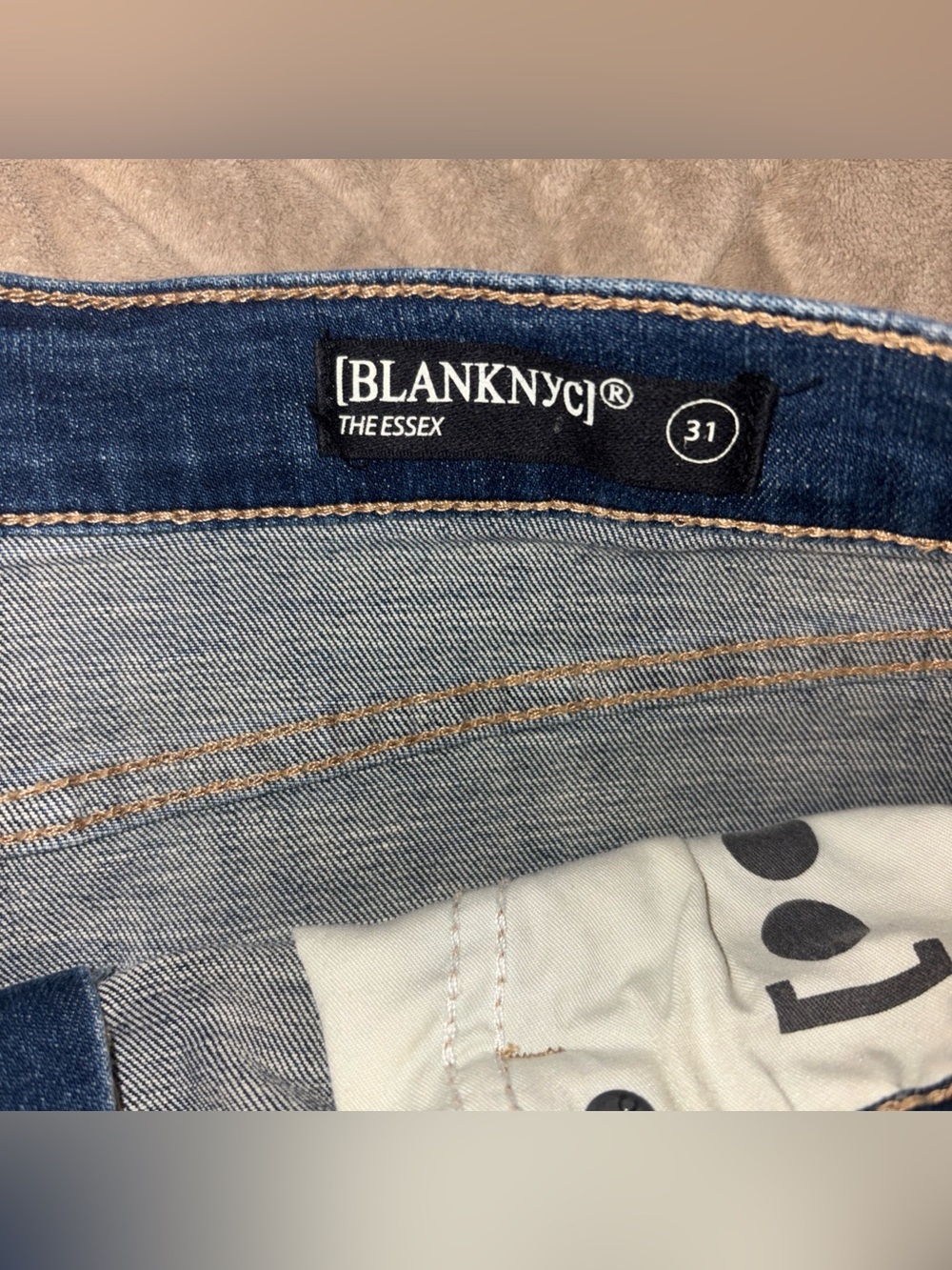Blank NYC Denim Shorts Womens 31 High Waisted Cut-Off The Essex Distressed - Picture 4 of 8